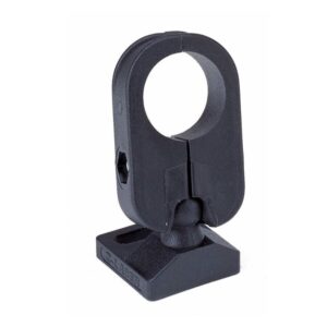 Plastic mounting bracket on ball joint for Ø11 mm lasers such as Z-Laser ZD series.